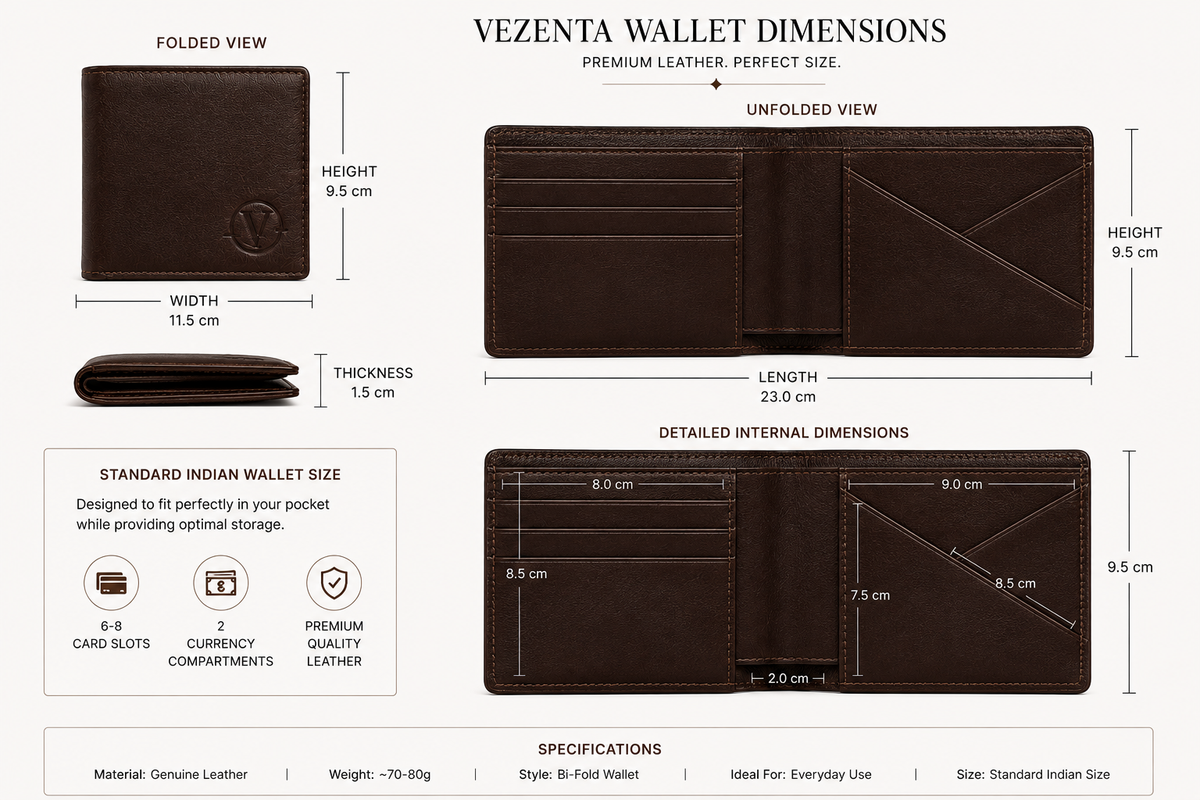 VEZENTA Wallet — DARK CHOCOLATE