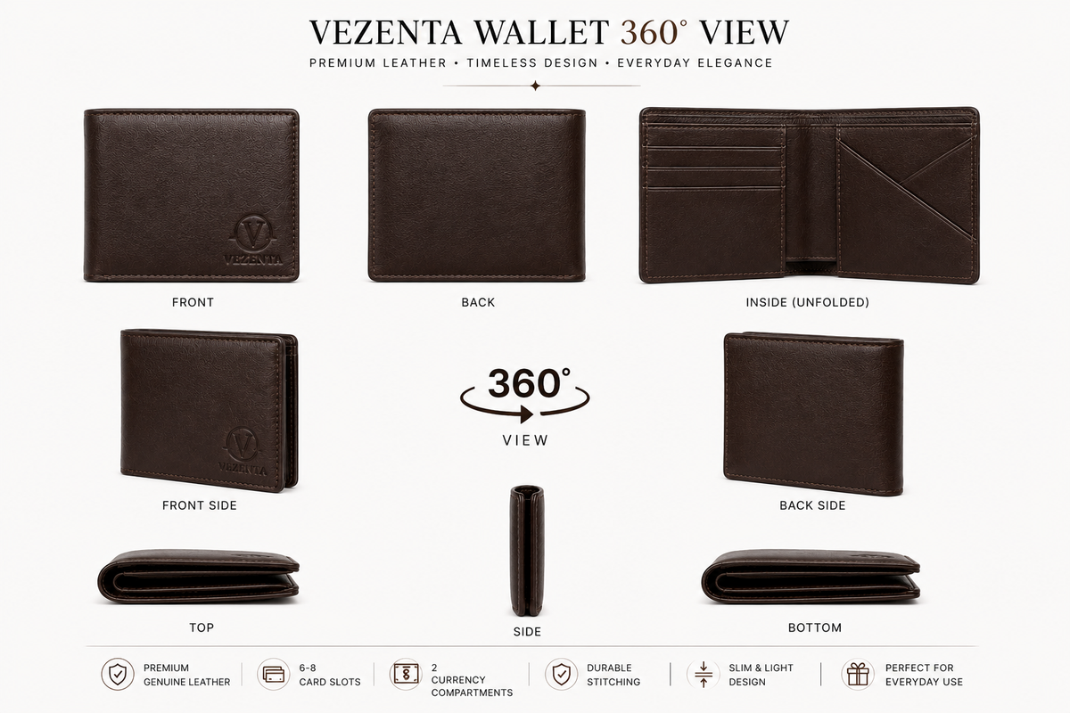 VEZENTA Wallet — DARK CHOCOLATE